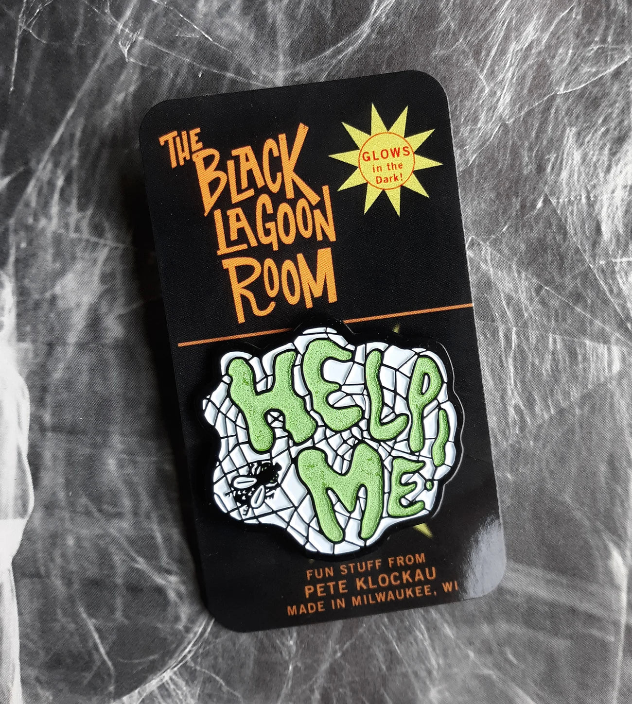 Help Me! The Fly enamel pin