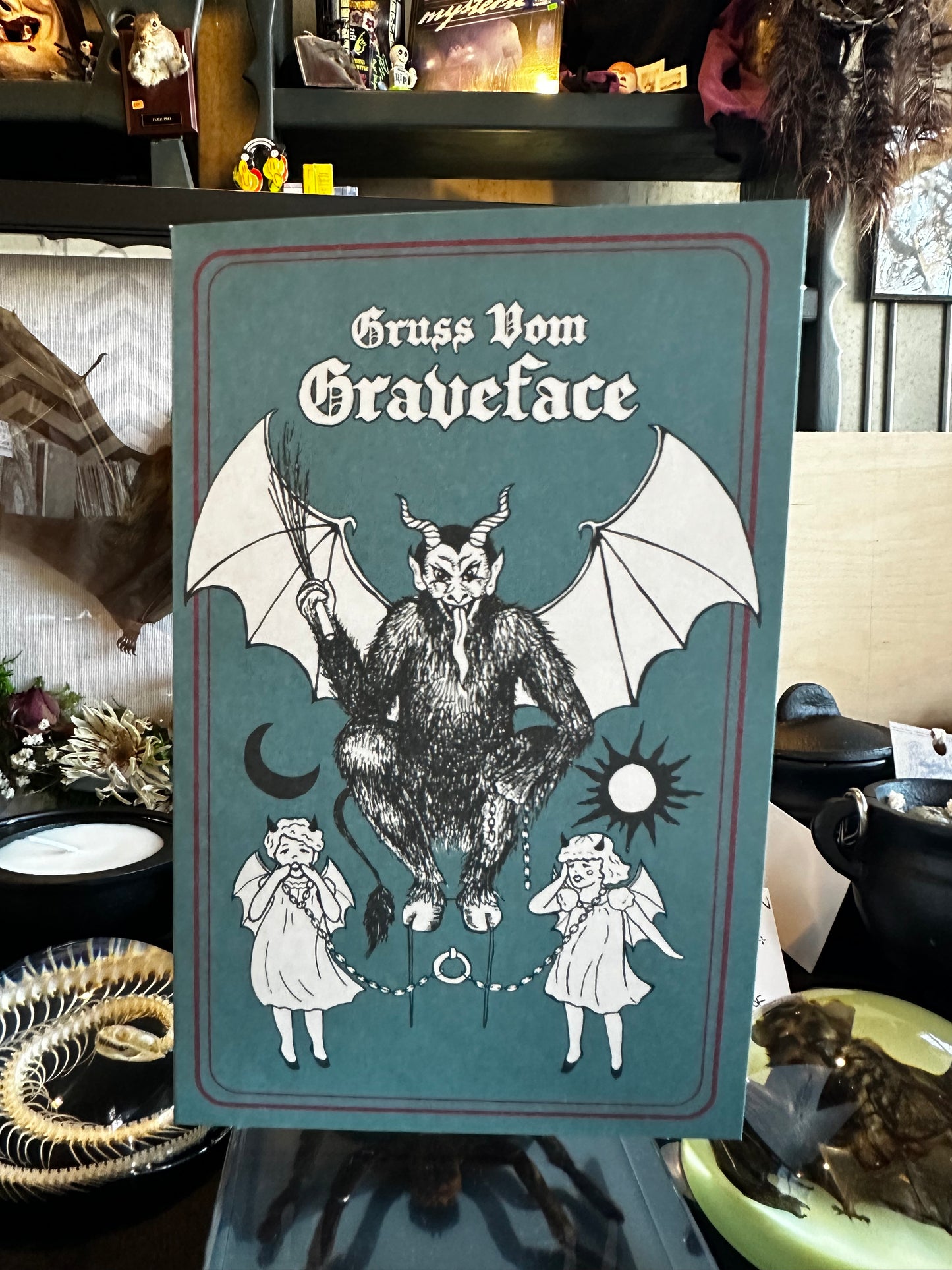 Gruss Vom Graveface Krampus card