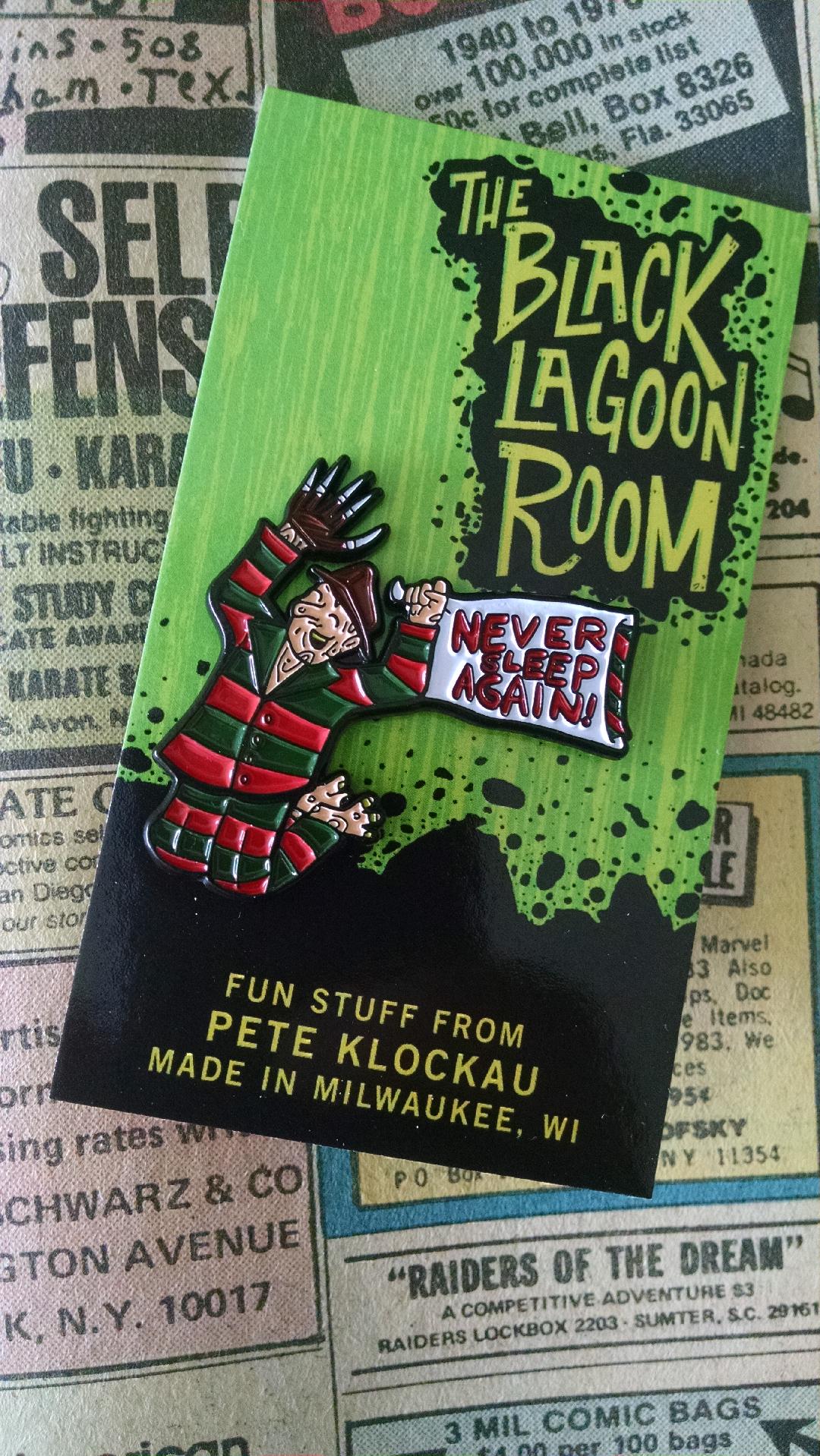 Never Sleep Again Freddy enamel pin