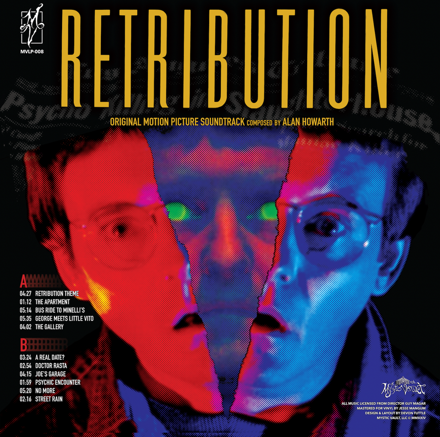 Retribution (1987) OST vinyl EXCLUSIVE VARIANT LIMITED TO 250