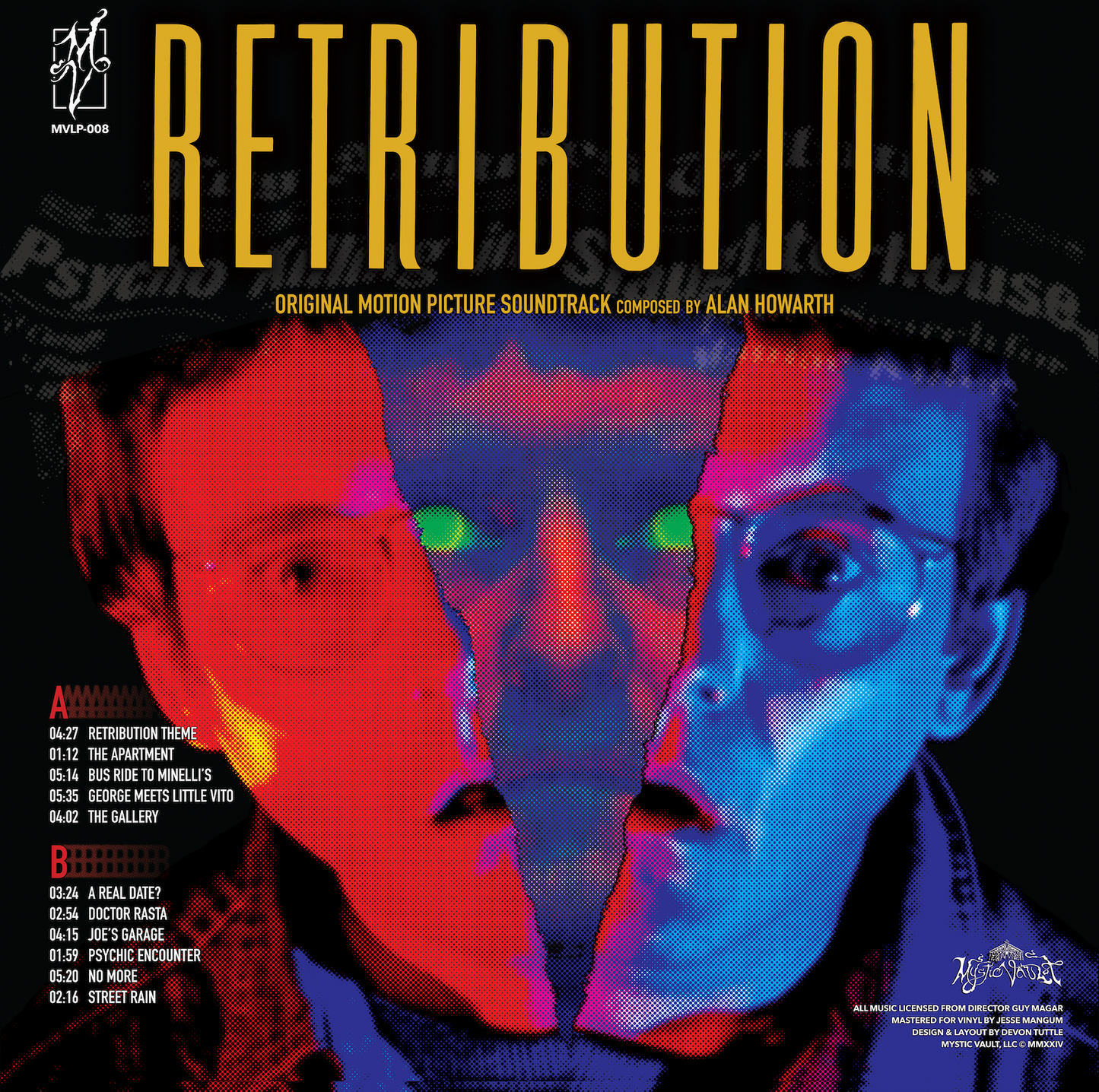 Retribution (1987) OST vinyl EXCLUSIVE VARIANT LIMITED TO 300