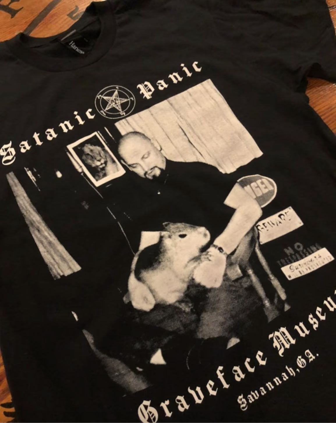 Anton LaVey Capybara Satanic Panic shirt