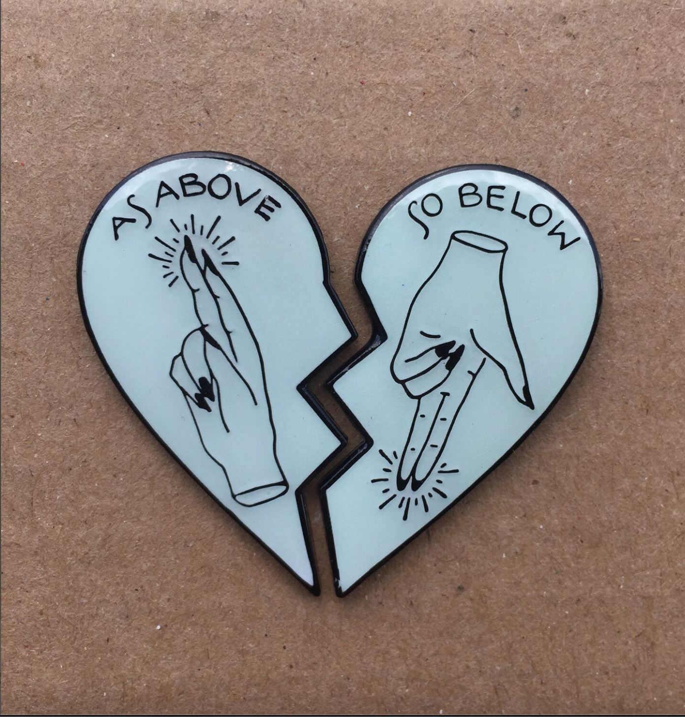 As Above, So Below enamel pin set