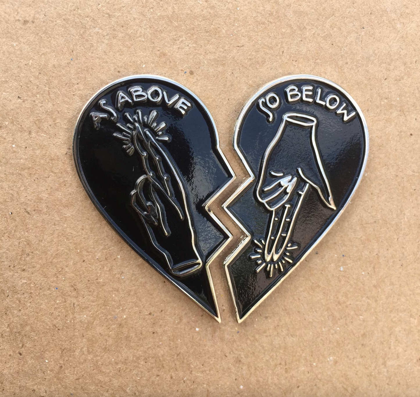 As Above, So Below enamel pin set