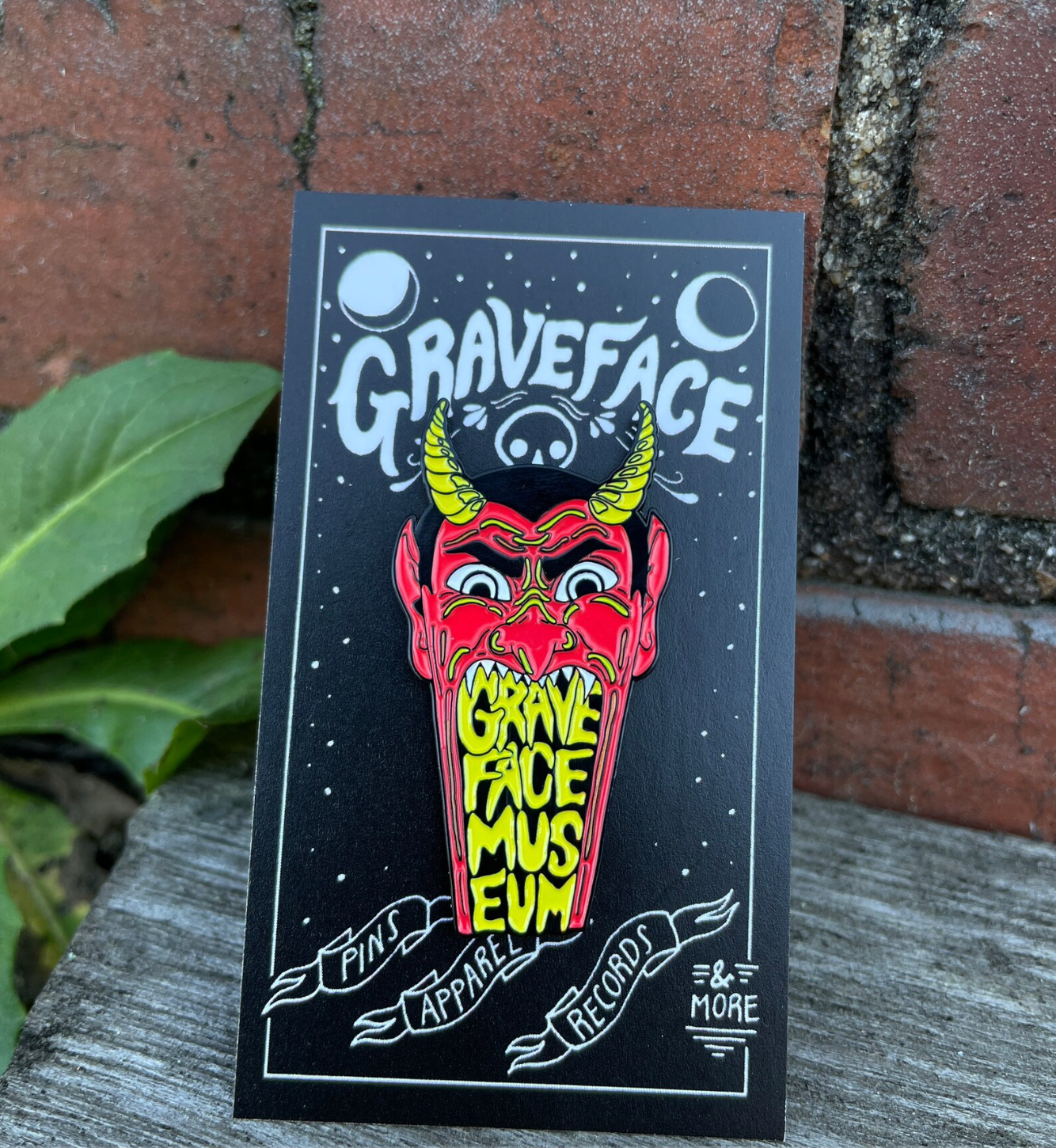 Graveface Museum Mouth of Satan enamel pin