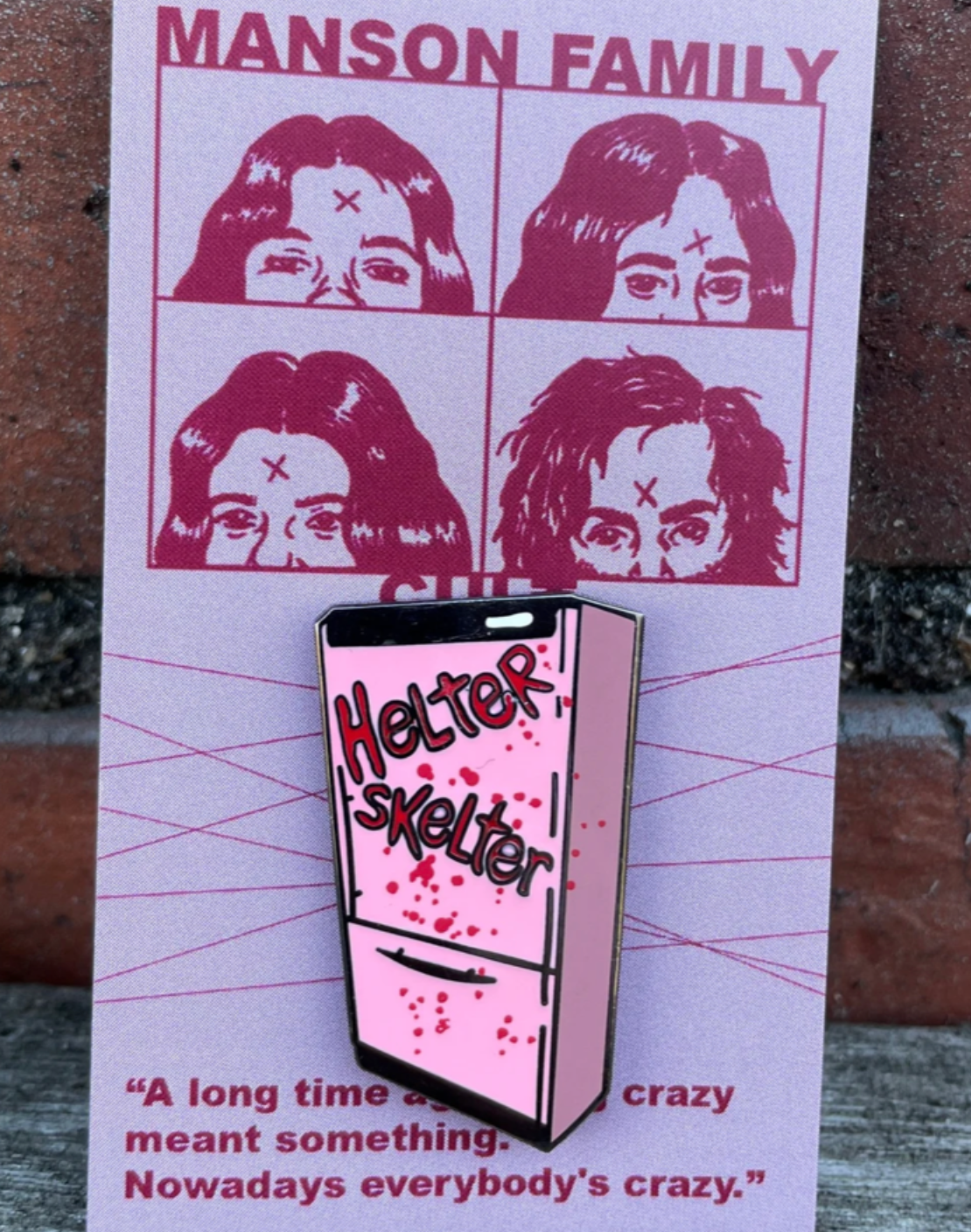 Helter Skelter Fridge enamel pin
