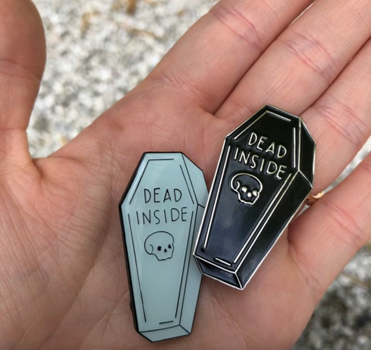 Dead Inside enamel pin