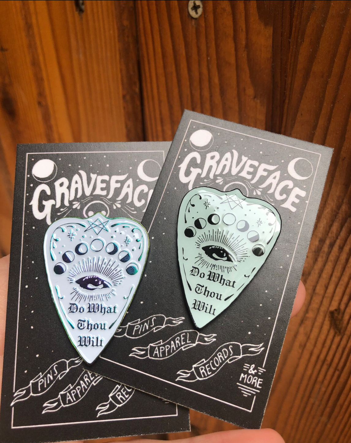Do What Thou Wilt planchette enamel pin