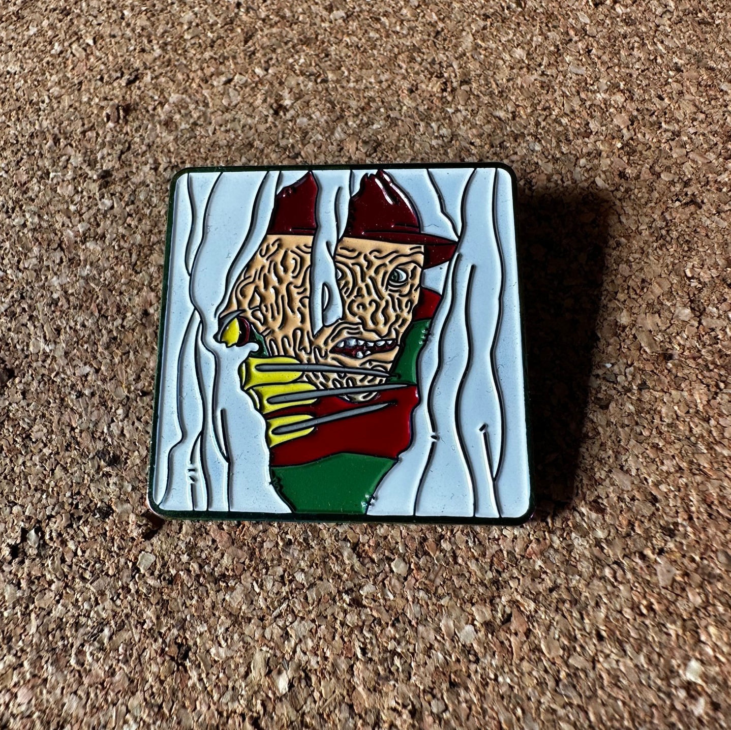 Peeking Freddy enamel pin