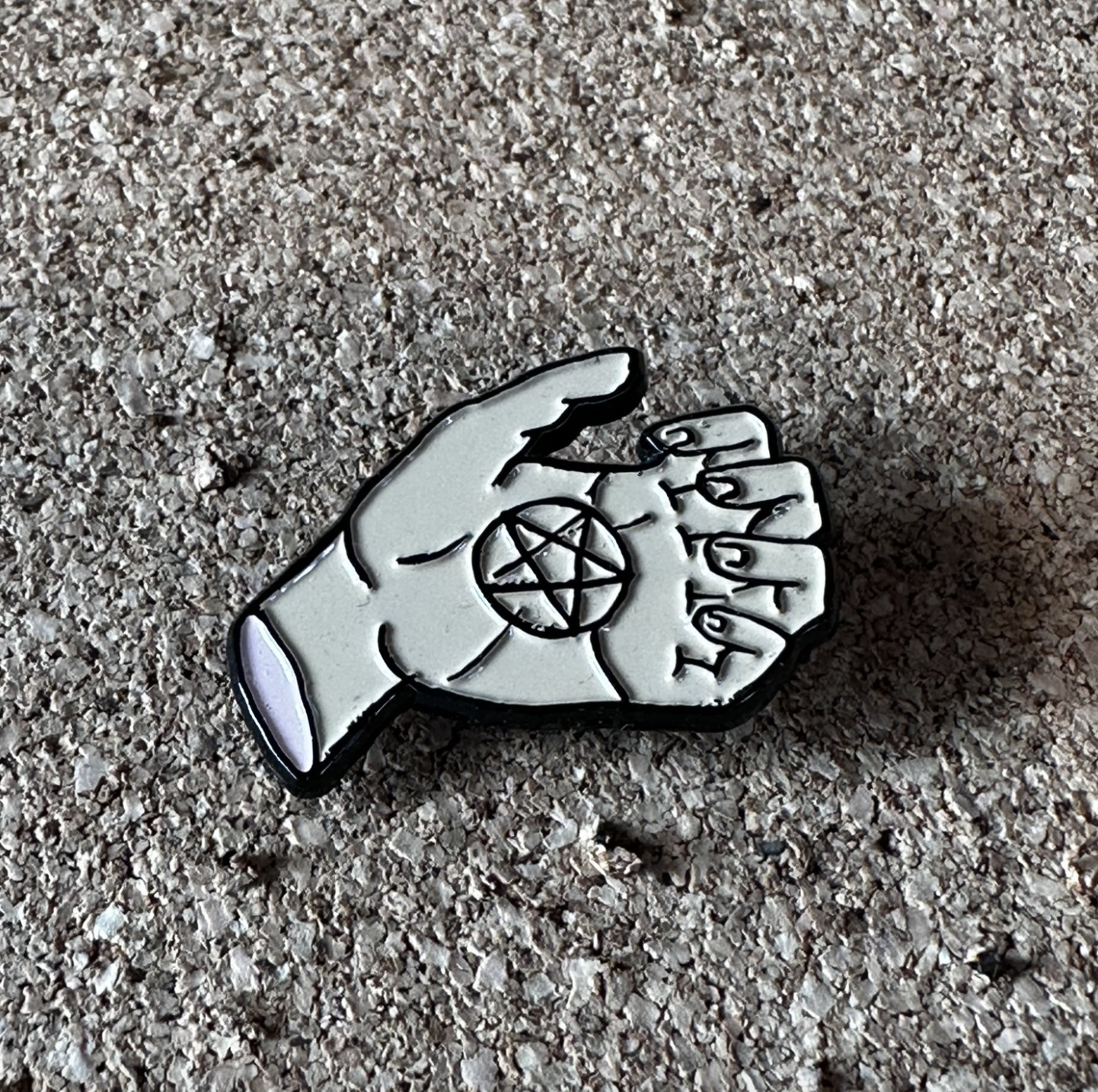 Richard Ramirez hand enamel pin