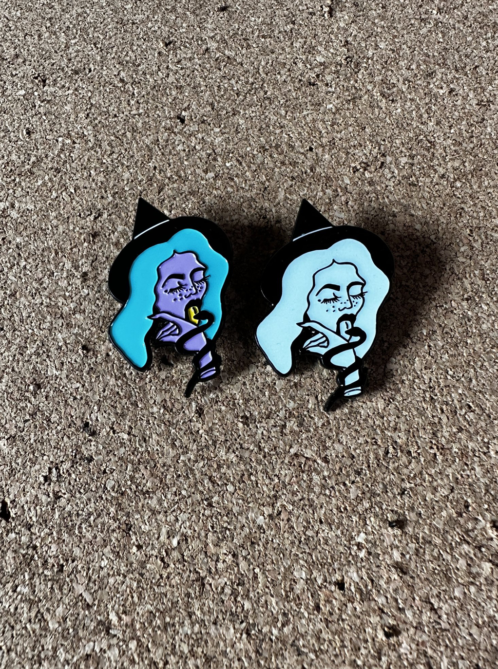 Snake Witch enamel pin