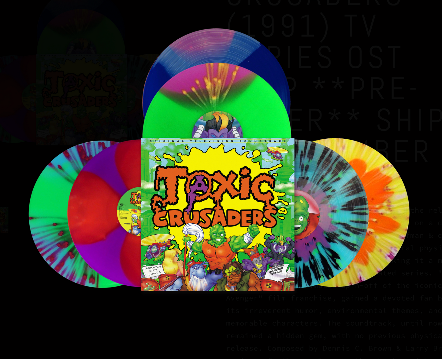 TOXIC CRUSADERS (1991) TV SERIES OST 2XLP