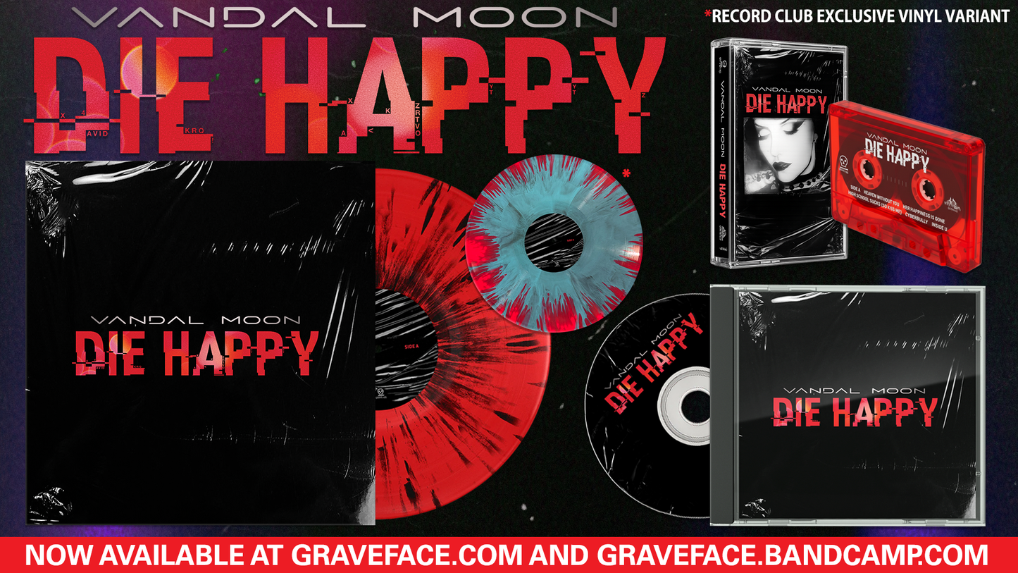 Vandal Moon "Die Happy" LP/CD/Cassette