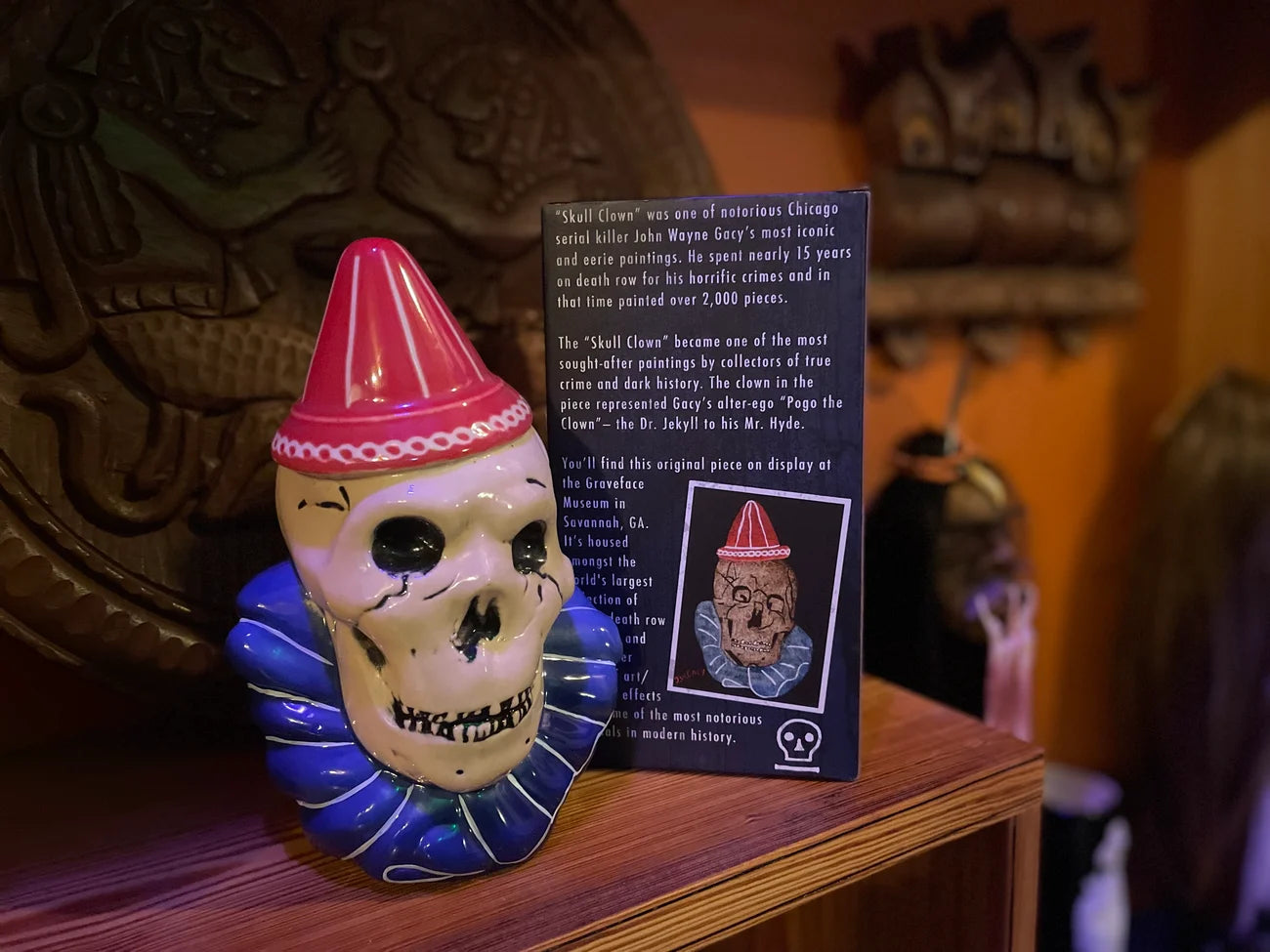 Skull Clown tiki mug