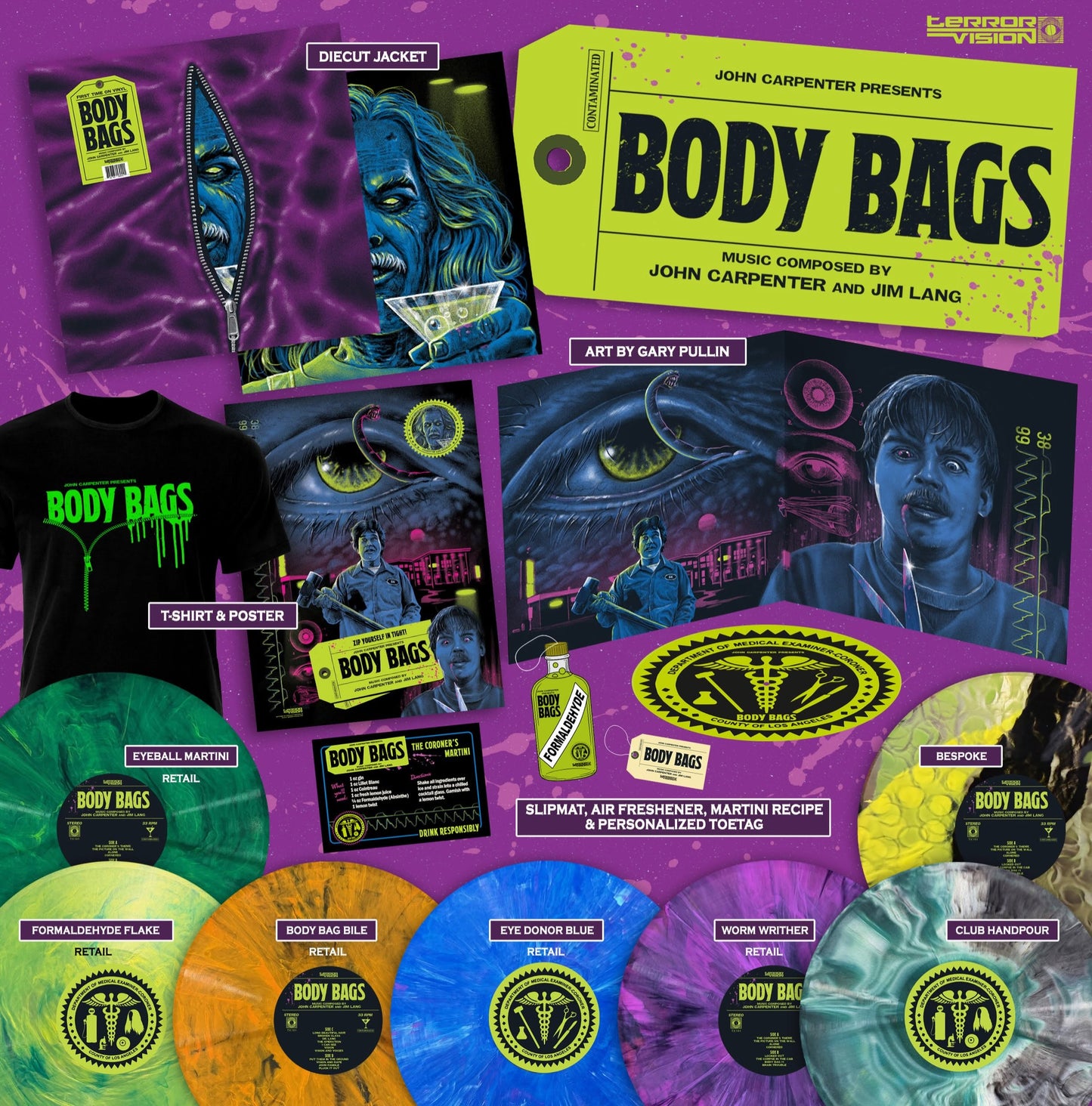 Body Bags (1993) OST 2XLP by John Carpenter and Jim Lang