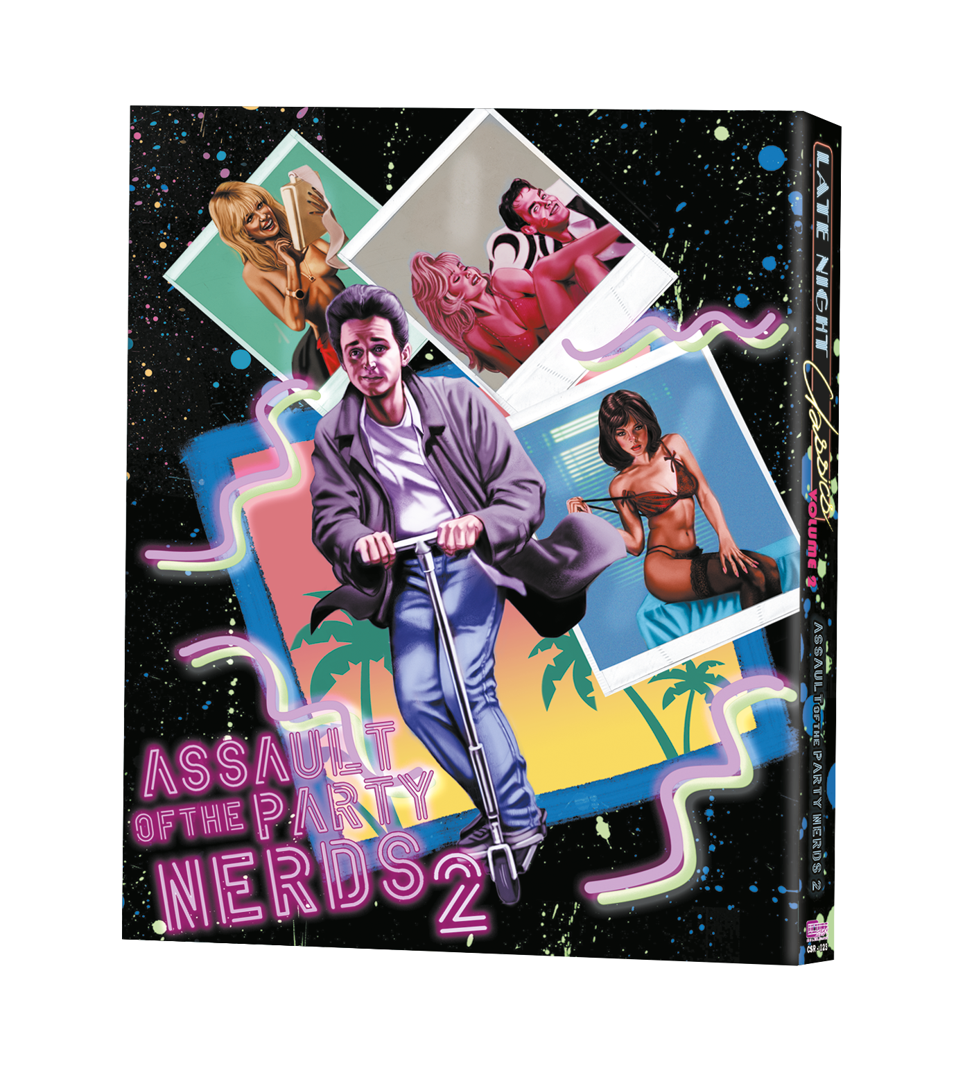 Late Night Classics Volume 2: Assault of the Party Nerds (1989) & Assault of the Party Nerds 2: The Heavy Petting Detective (1995) 3 Disc Blu-ray/CD - Culture Shock Releasing / Graveface Distro