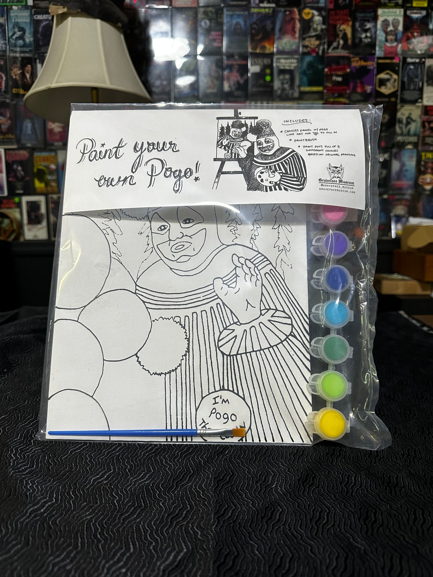 Paint Your Own Pogo the Clown painting kit