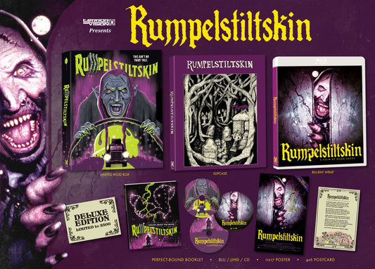 RUMPELSTILTSKIN LIMITED EDITION 3-DISC DELUXE EDITION UHD/BLU-RAY/CD (PRE-ORDER LIMITED TO 2500)