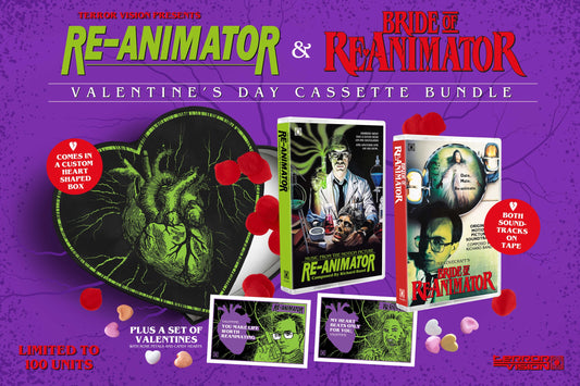 Re-Animator & Bride of Re-Animator Valentine's Day Cassette Bundle (Ltd to 100) (PRE-ORDER)