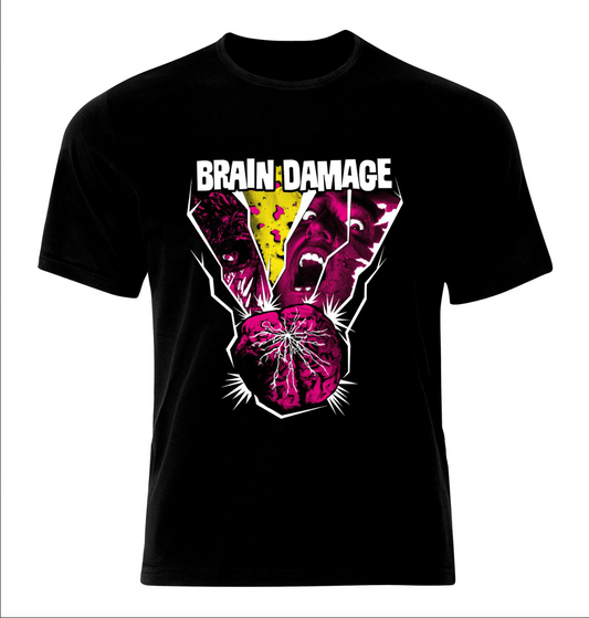 Brain Damage Pink and Yellow shirt