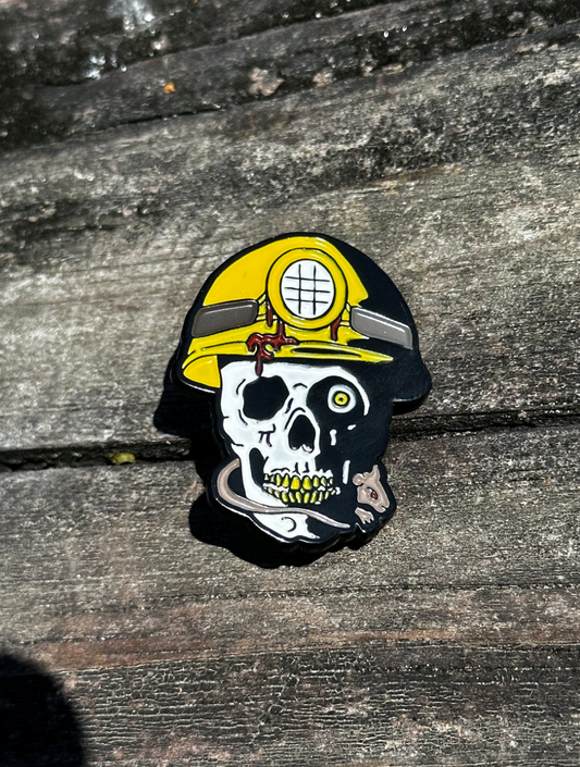 Graveyard Shift enamel pin