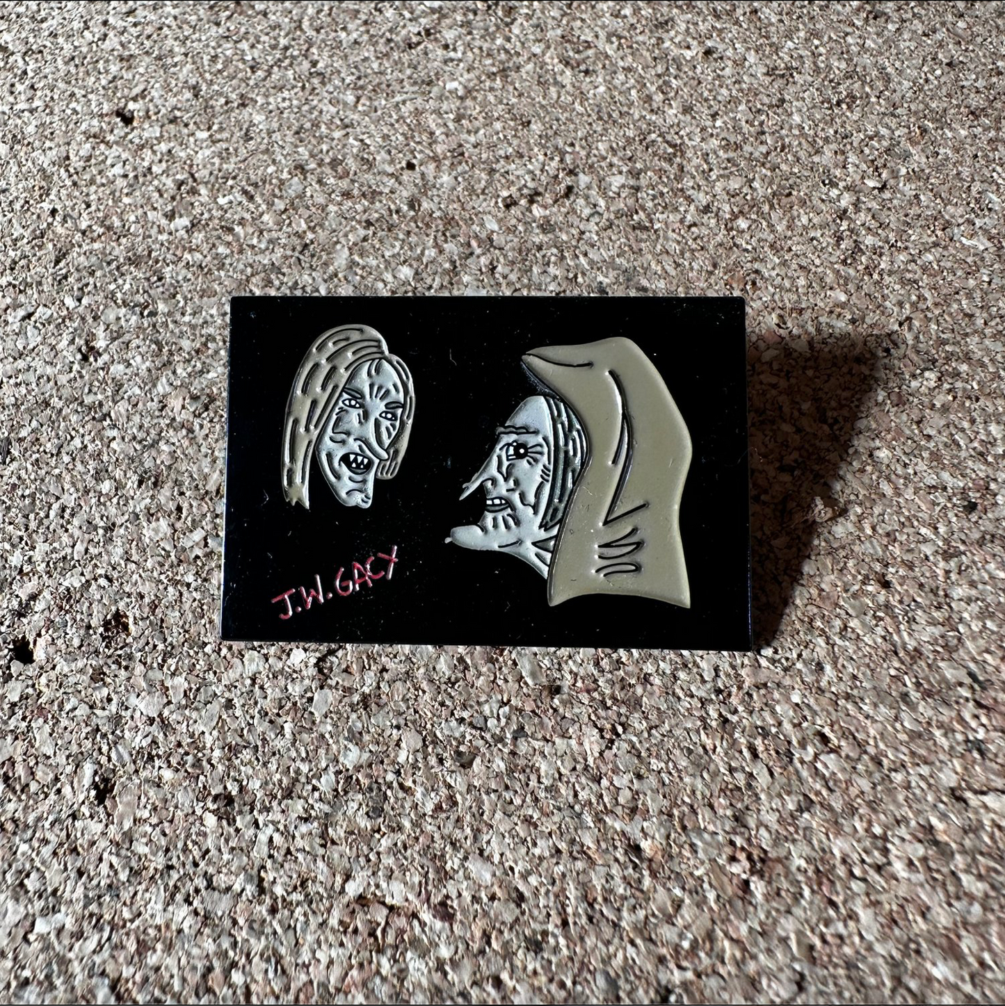 JW Gacy Witches painting enamel pin
