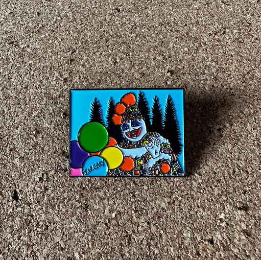 Patches the Clown painting enamel pin