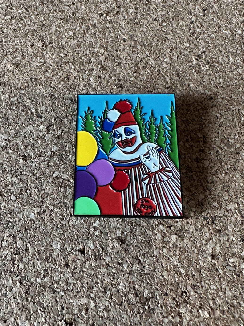 Pogo the Clown enamel pin