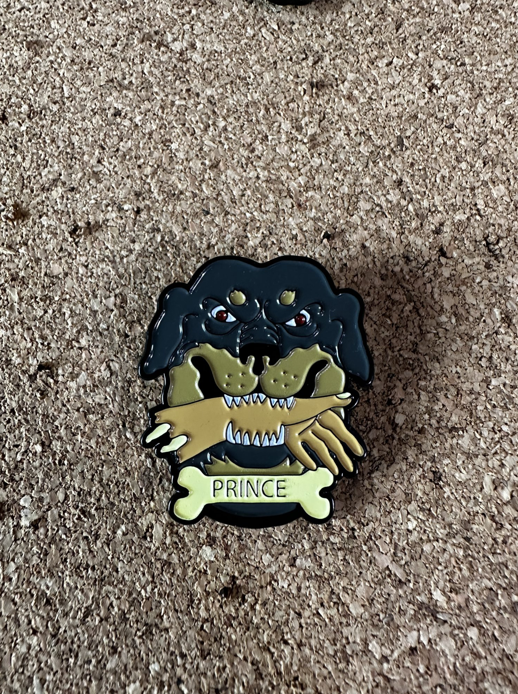 Prince from The People Under the Stairs enamel pin