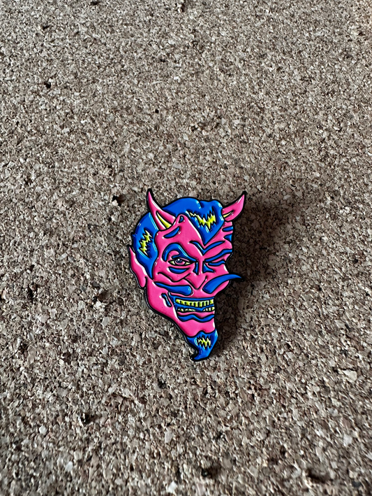 Richard Ramirez Neon Devil enamel pin