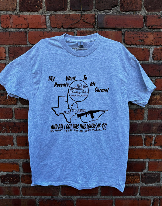 Waco/Mt. Carmel parody shirt