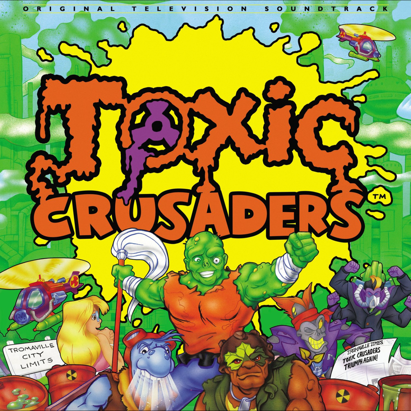 TOXIC CRUSADERS (1991) TV SERIES OST 2XLP **PRE-ORDER** SHIPS IN DECEMBER
