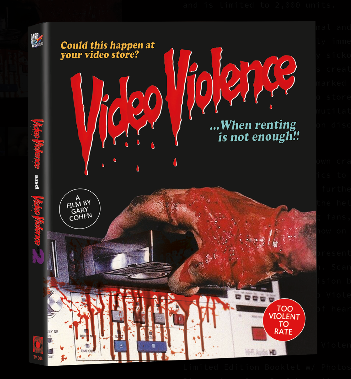 Video Violence 1 & 2 blu-ray with slipcover