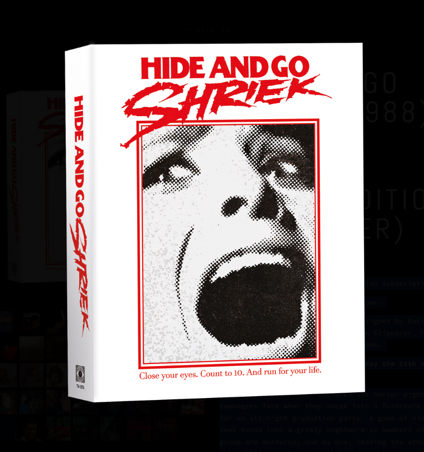Hide and Go Shriek (1988) 2-Disc (UHD/BD) Deluxe Edition (PRE-ORDER)